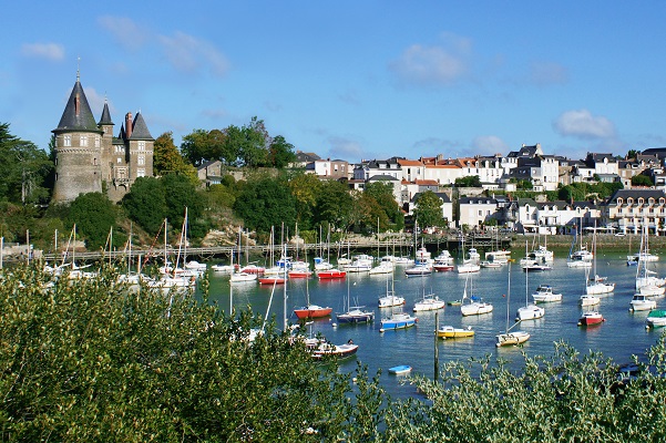 Vue sur Pornic et son château